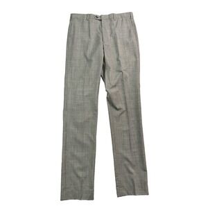 Suitsupply 36x36 Soho Turn Up Gray Dress Suit Pants Wool Super 120s Flat Front
